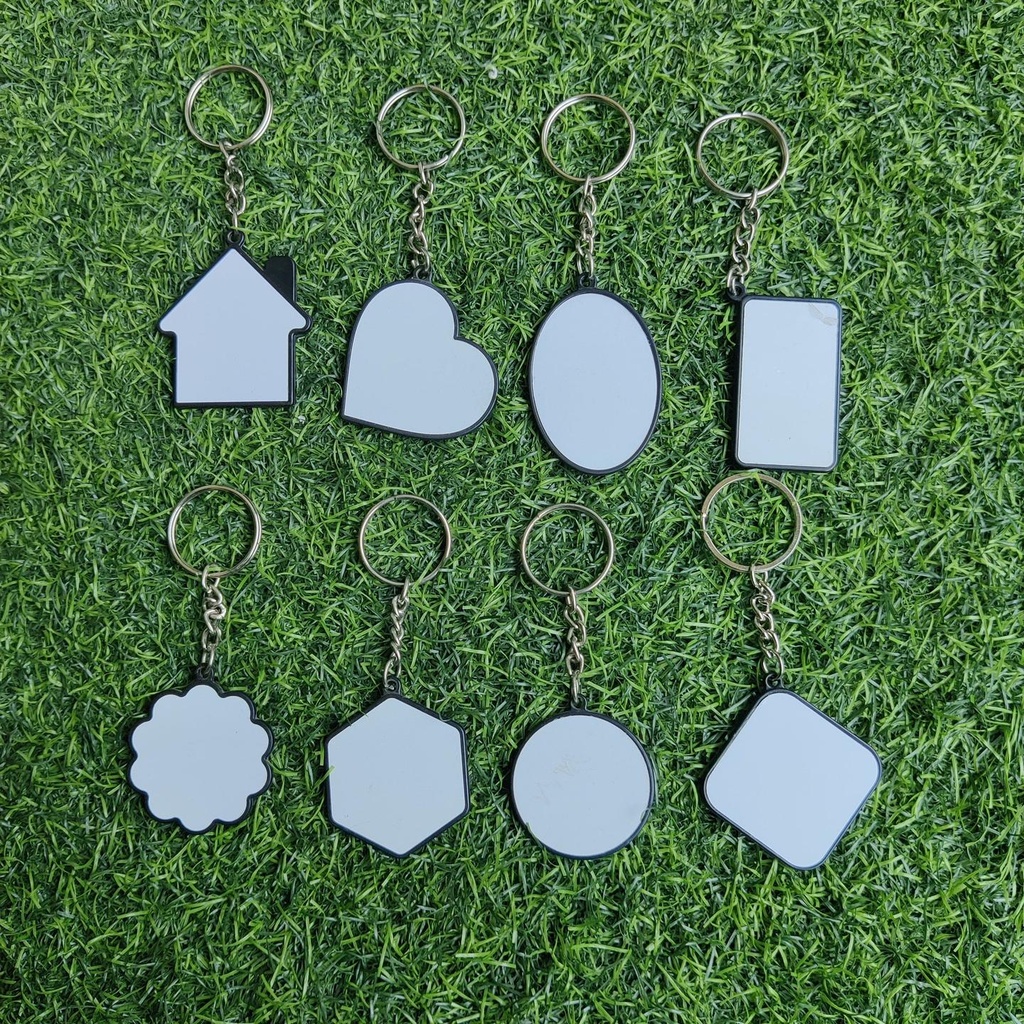 Black metal keychain ( sublimation)
