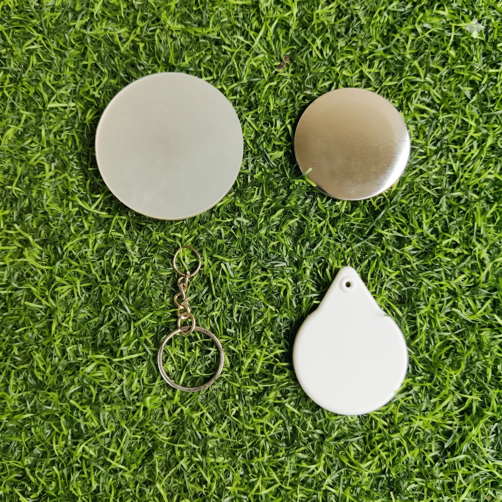 Round Badge Keychain ( 44MM ) – Pack of 10