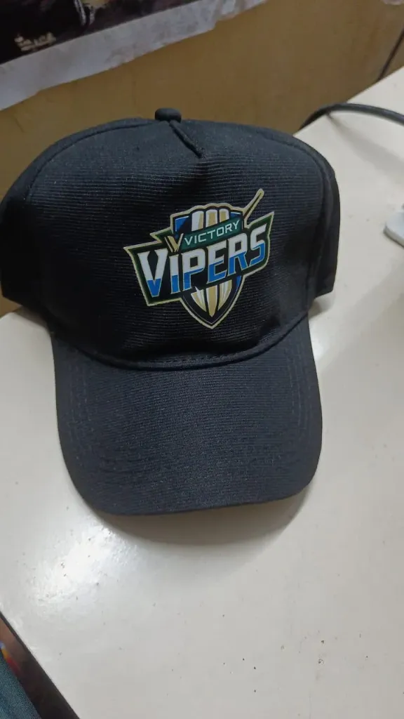 Black Polyster Caps
