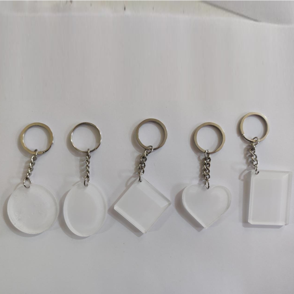 Acrylic Keychains ( SingleSide ) - Rectangle - Pack of 10