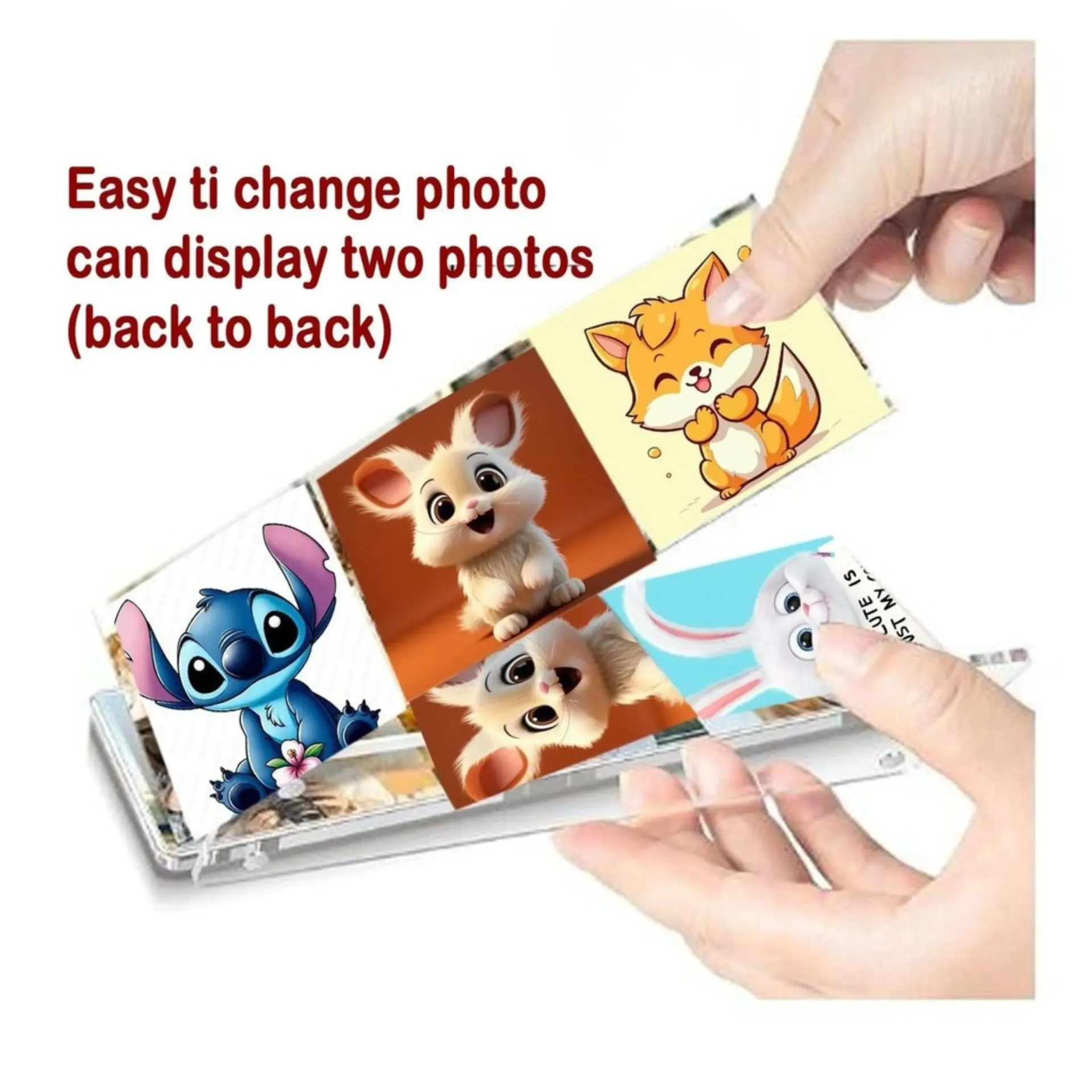 Polariod Acrylic Magnetic Photo Frame - Rectangle / 2.5 x 6 inch (approx.) - Pack of 1