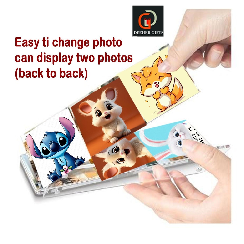 Polariod Acrylic Magnetic Photo Frame - Rectangle / 2.5 x 6 inch (approx.)