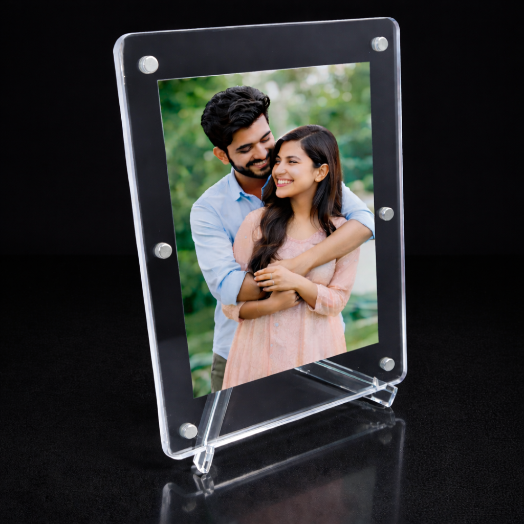 Polariod Acrylic Magnetic Photo Frame - Rectangle / 5x 7 inch - Pack of 1