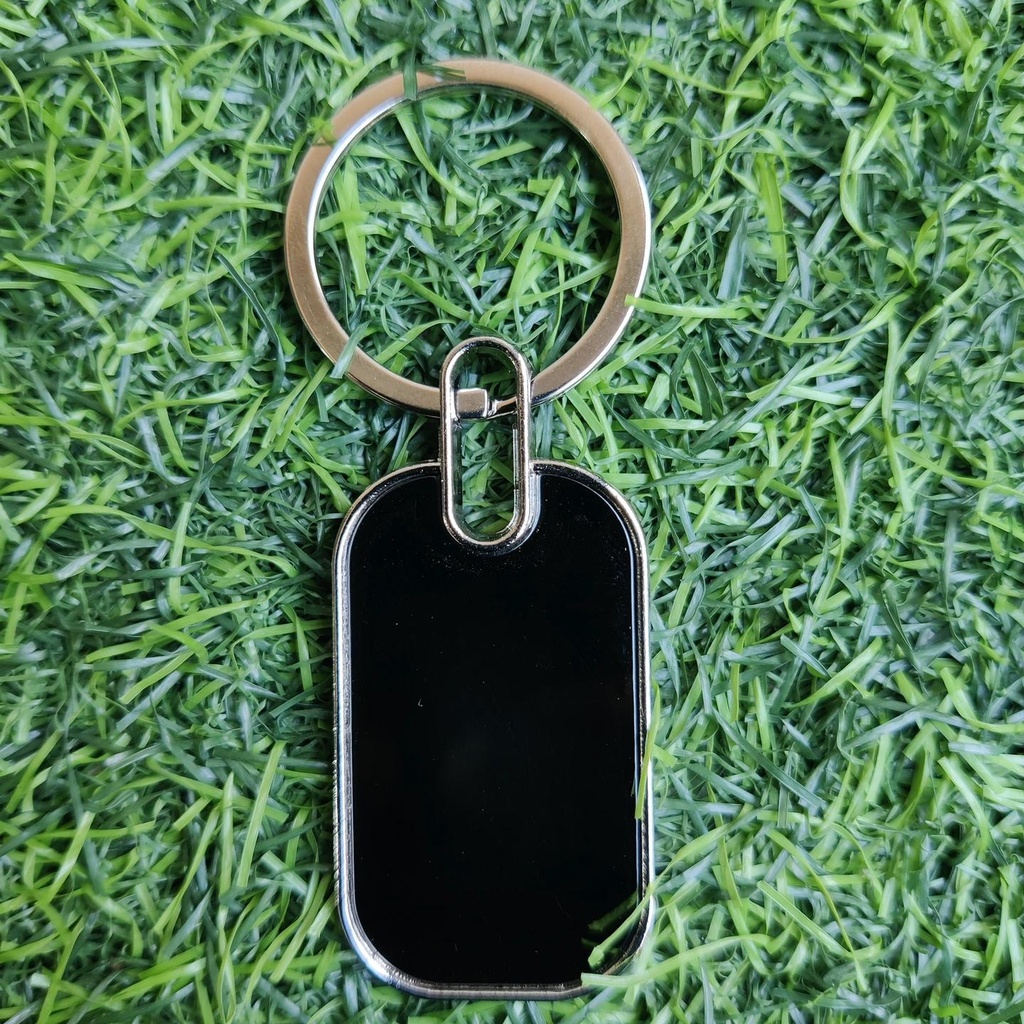 Keychain Metal - Rectangle (Chinese) – With Both Side Engraving - Pack of 2