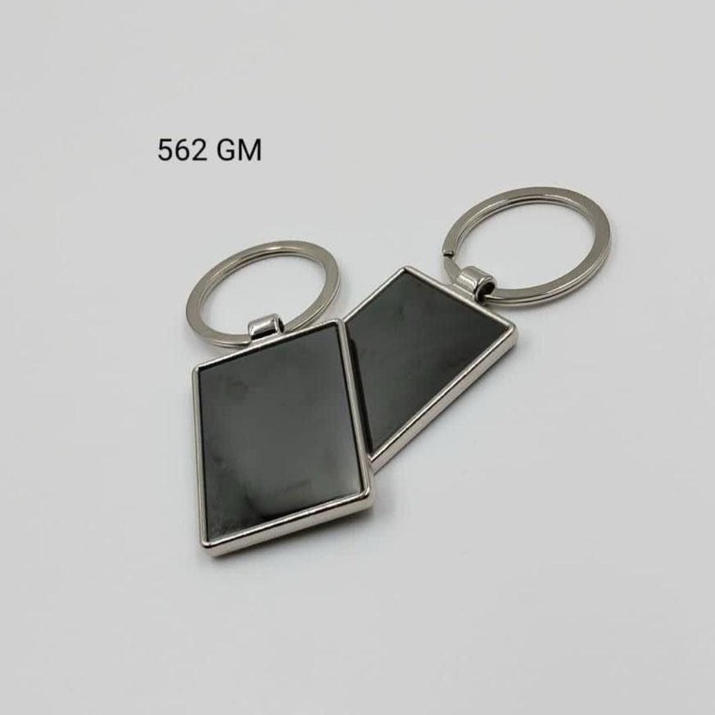 Keychain Metal -  Rectangle Chinese (562 GM) – With Both Side Engraving Pack of 2