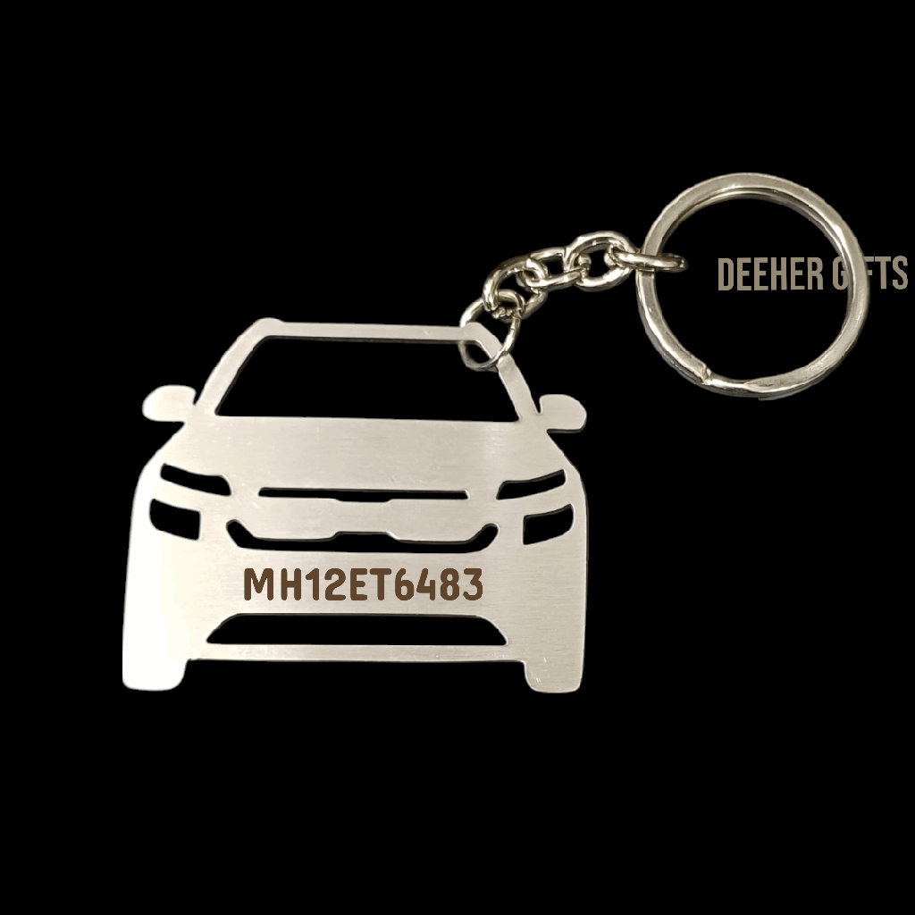 Stainless Steel Keychain ( Car ) – For Marking - Pack of 2