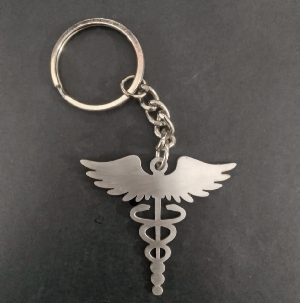 Stainless Steel Keychain ( DR ) – For Marking - Pack of 2