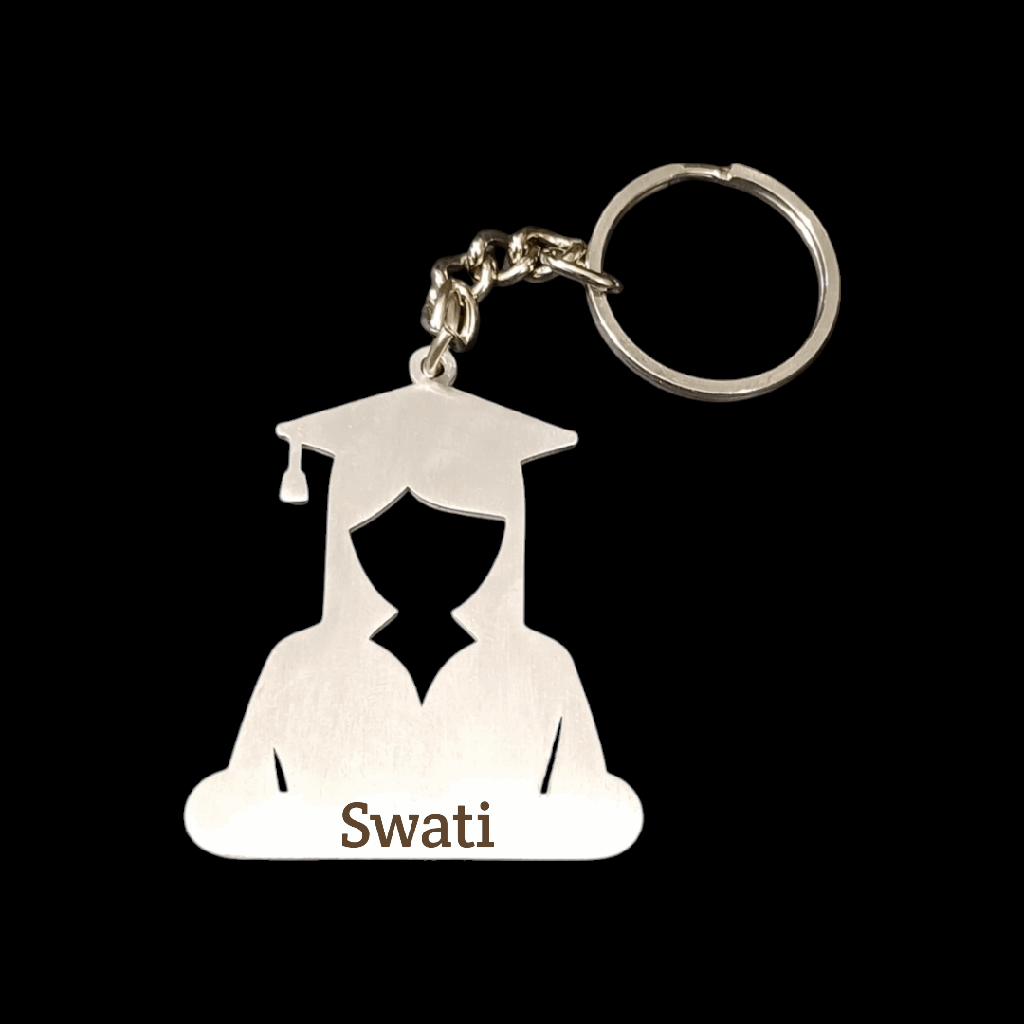 Stainless Steel Keychain ( Graduate Women ) – With Marking - Pack of 2