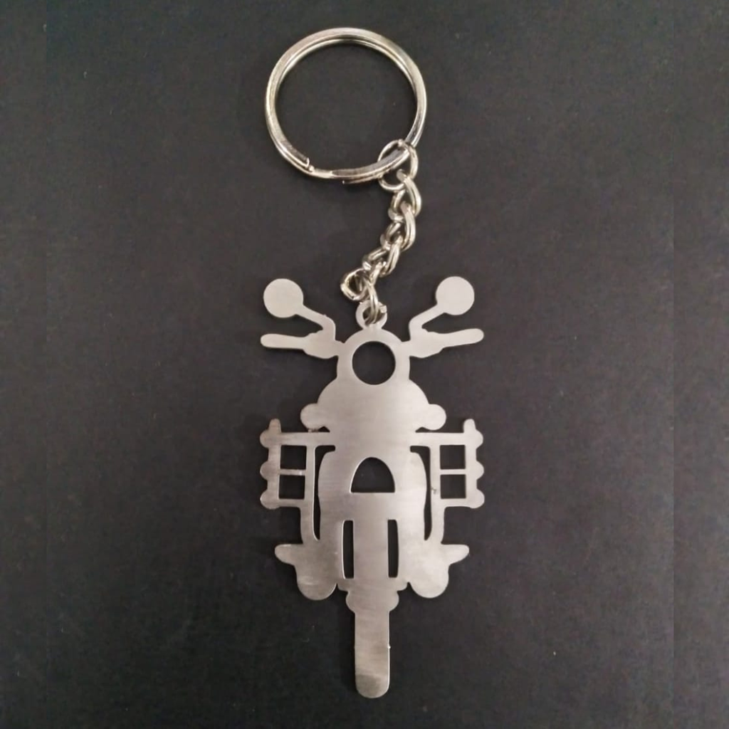 Stainless Steel Keychain (Bullet) – With Marking - Pack of 2