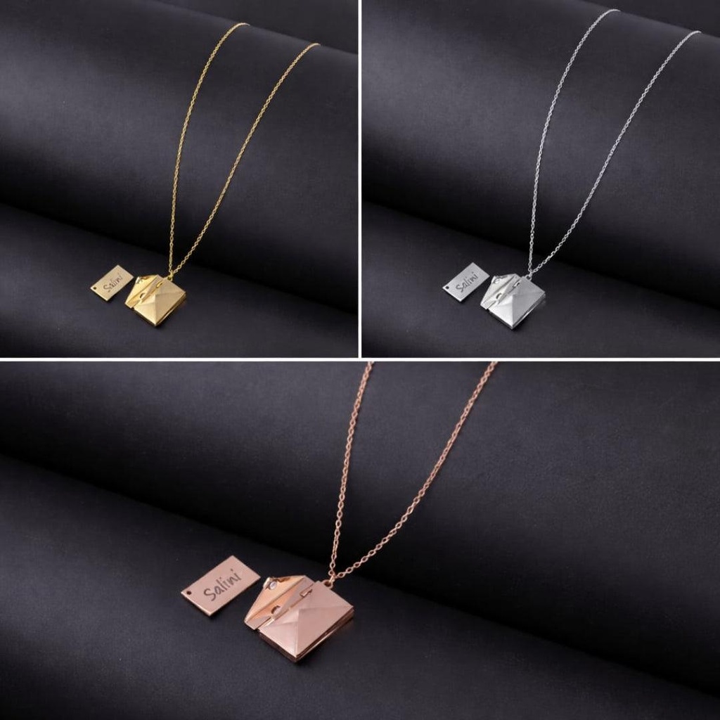 Stainless Steel Envelop Pendant ( Golden / Silver / Rose gold )
